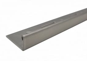 10 Stück á 2,50 m = 25 m Edelstahlschiene V2A R L-Form gebürstet 12,5 mm Materialstärke 1 mm