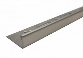 10 Stück à 2,50 m = 25 m Edelstahlschiene V2A R L-Form glänzend 8 mm Materialstärke 1 mm