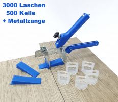  XL-Set blau 2 mm Fugenbreite Nivelliersystem für Fliesenstärke von 3-12 mm