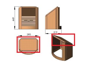 Terma Tech Ersatzteil Rauchleitplatte zu TT20+TT21