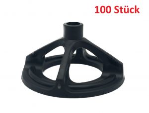 Rotthues 100 Stück Zughauben schwarz für Fliesenstärke 4-17 mm wiederverwendbar 