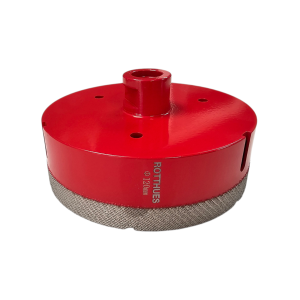 Matrix Diamant-Bohrkrone Hohlbohrer Ø120, Segmenthöhe 15 mm, für Fliesen Porzellan Keramik Marmor Granit