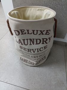Holzkorb Tragekorb beige 'Laundry'