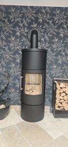 HWAM Kaminofen 3660c schwarz RLU -gebrannter- Ausstellungsofen mit Gebrauchsspuren!