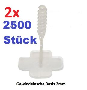 BLACK DEAL Karl Dahm 2x2500 Stück 2 mm Gewindelasche Standard  Art. Nr. 12457