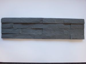 Naturstein-Riemchen Anthrazit 15 x 60 cm Verblender Schiefer
