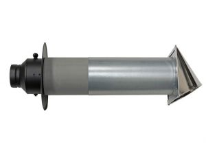 TermaTech Verbrennungsluftsystem-Set Ø 100 mm Einzelklappe Frischluftanschluss
