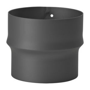 Reduzierung für Rauchrohr Ofenrohr Kaminrihr Reduktion DN 160-120 mm schwarz