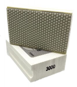 Diamant Handschleif Pad #3000 Weiß für Fliesen, Keramik, Marmor, Granit, Natur- oder Kunststein sowie Glas