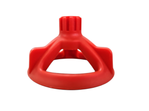Rotthues® 100 Stück Zughauben / Drehhauben– Rot für Gewindelaschen Nivelliersystem für Fliesenstärke von 3 - 25 mm wiederverwendbar