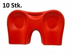 Black Deal Rotthues Kniekissen 10er Set Ergonomic Kniepolster Rot 230 x 370 x 50 mm