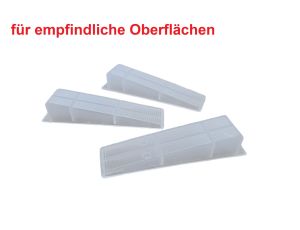 2000 Stück Keile transparent für Zuglaschen Fliesen Nivelliersystem für empfindliche Oberflächen