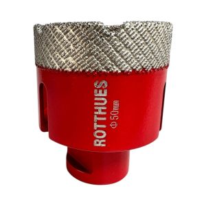Diamant-Bohrkrone Ø50 x15x60 mm Rot M14 Segmenthöhe 15 mm präzise und saubere Bohrungen trocken & nass