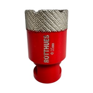 Diamant-Bohrkrone Ø35 x15x60 mm Rot M14 Segmenthöhe 15 mm präzise und saubere Bohrungen trocken & nass