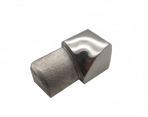 10 Stück Innenecke R-Rundprofil glänzend 12,5 mm Edelstahl V2A Vollmaterial