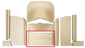 Hwam Vermiculite Ersatzteil Rückwand zu Serie 4500
