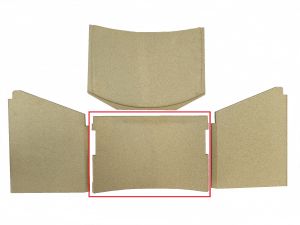 Contura Skamol Rückwand Ersatzteil zu 50er Serie Vermiculite  