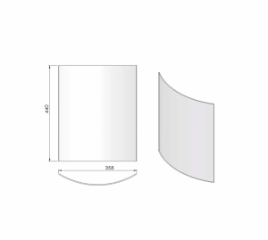 Terma Tech Türglas Glasscheibe zu TT10 Art.Nr. 09-308