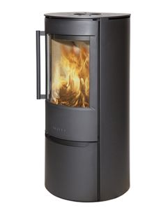 *Ausstellungsstück* WIKING Luma 4 Kaminofen Stahl schwarz | WIKING Automatic | Holzfach