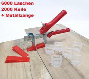  XXL-Set rot 1 mm Fugenbreite Nivelliersystem für Fliesenstärke von 3-12 mm