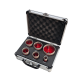 Matrix Diamant-Bohrkronen-Set 6-teilig, Ø 20/35/38/45/50/68 mm inkl. Koffer, für Fliesen Porzellan Keramik Marmor Granit