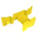 50 Stück Klick-Fliesen-Nivelliersystem 1,5 mm gelb Fliesenstärke 9-12 mm