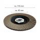 Diamant-Schleifscheibe K120 | Lamellenscheibe (80 Diamant-Lamellen) – für Fliesen, Keramik, Naturstein, Feinsteinzeug, Beton