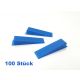100 Stück Keile blau für Zuglaschen Fliesen Nivelliersystem
