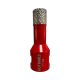 Diamant-Bohrkrone Ø14 x15x62 mm Rot M14 Segmenthöhe 15 mm präzise und saubere Bohrungen trocken & nass
