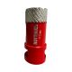 Diamant-Bohrkrone Ø25 x15x62 mm Rot M14 Segmenthöhe 15 mm präzise und saubere Bohrungen trocken & nass