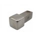 10 Stück Eckstück R-Quadratprofil glänzend 10 mm Edelstahl V2A Vollmaterial
