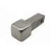 10 Stück Eckstück R-Quadratprofil glänzend 8 mm Edelstahl V2A Vollmaterial