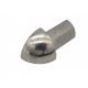 10 Stück Außenecke R-Rundprofil glänzend 10 mm Edelstahl V2A Vollmaterial