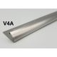 V4A Edelstahlschiene Rundprofil gebürstet 12,5 mm á. 2,50 m
