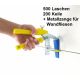 Wandfliesen-Set L blau 1 mm Fugenbreite Nivelliersystem für Fliesenstärke von 3-12 mm Zange gelb