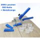 XL-Set blau 1,5 mm Fugenbreite Nivelliersystem für Fliesenstärke von 3-12 mm