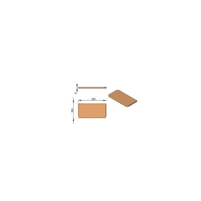 Terma Tech Rauchleitplatte aus Vermiculite zu TT22 Art.Nr.09-574