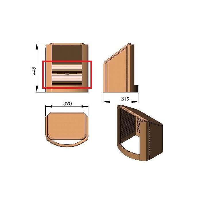 Terma Tech Ersatzteil Rückwand zu TT20+TT21 