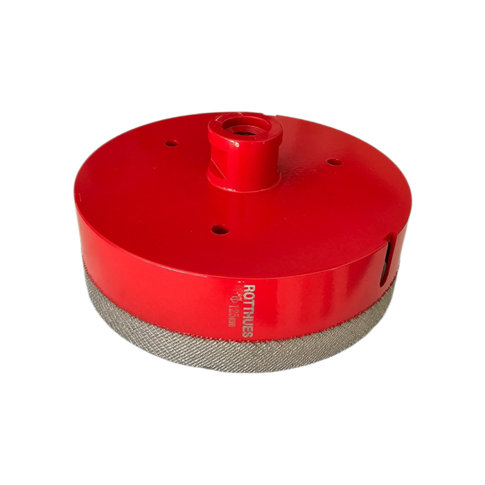 Matrix Diamant-Bohrkrone Hohlbohrer Ø125, Segmenthöhe 15 mm, für Fliesen Porzellan Keramik Marmor Granit