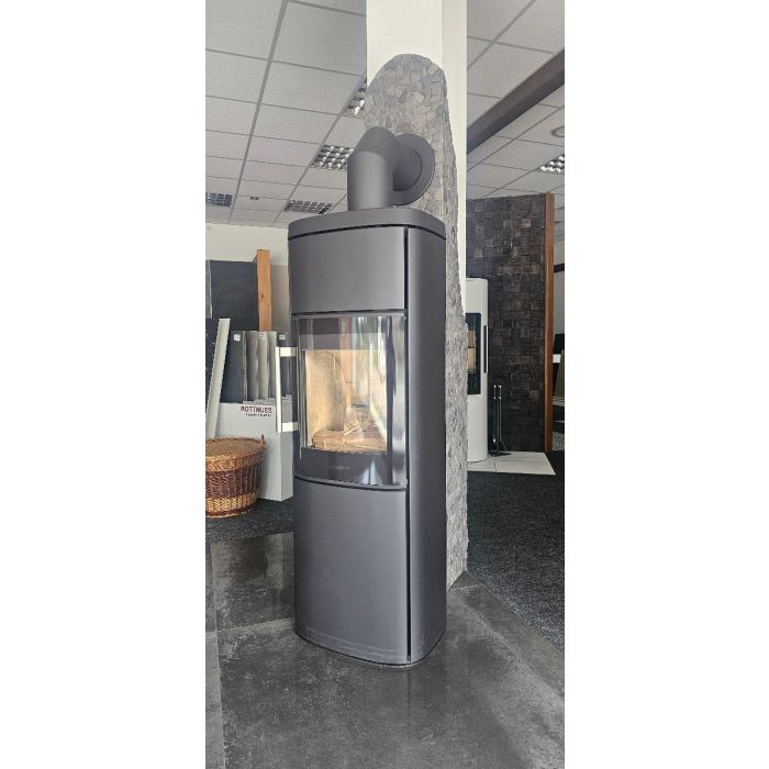 HWAM Kaminofen 4560m RLU schwarz (DIBT-Zulassung) gebrannter Ausstellungsofen 