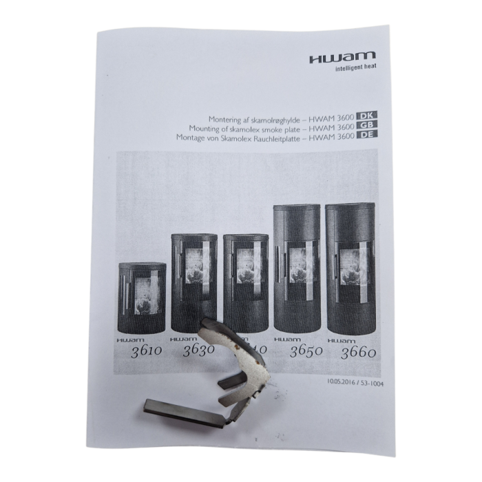 Halter Rauchleitplatte, passend zur 36er Serie