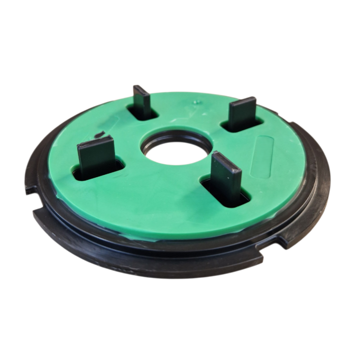 Auflageplatte für Stelzlager mit Schalldämmung– inkl. Fugenstegen für Terrassenplatten