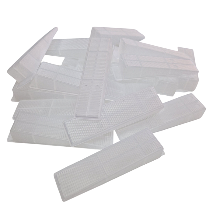 Fliesen Keile für empfindliche Oberflächen – 300 Stück transparent – Nivelliersystem für Zuglaschen – wiederverwendbar – ROTTHUES