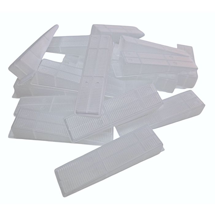 Fliesen Keile für empfindliche Oberflächen – 200 Stück transparent – Nivelliersystem für Zuglaschen – wiederverwendbar – ROTTHUES