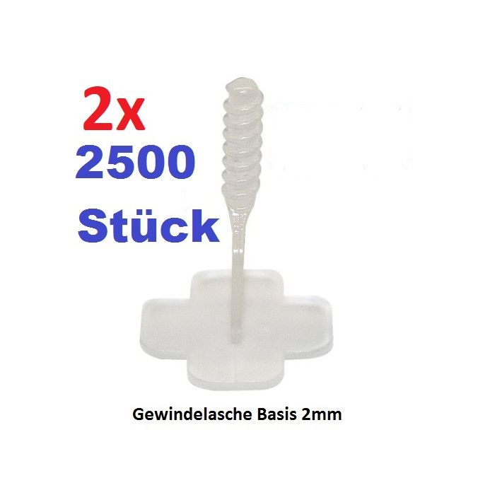 BLACK DEAL Karl Dahm 2x2500 Stück 2 mm Gewindelasche Standard  Art. Nr. 12457