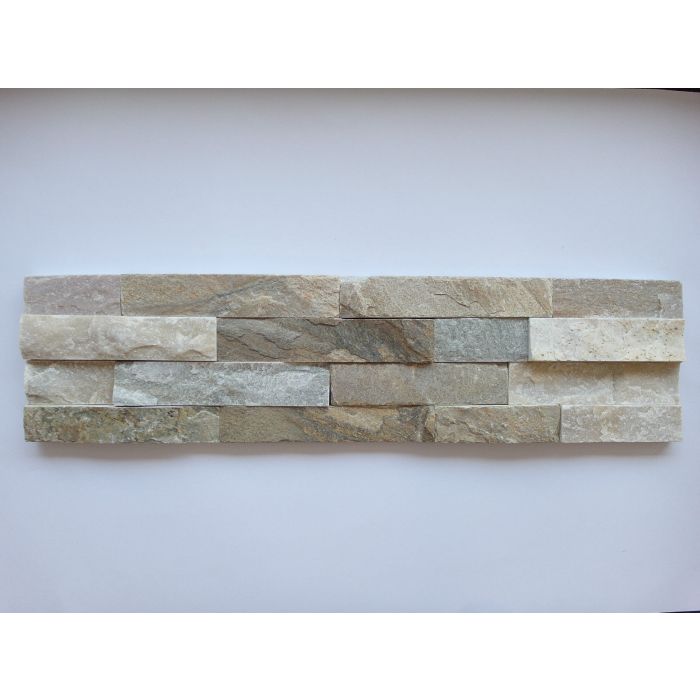 Naturstein-Riemchen Beige 15 x 60 cm Verblender Klinker