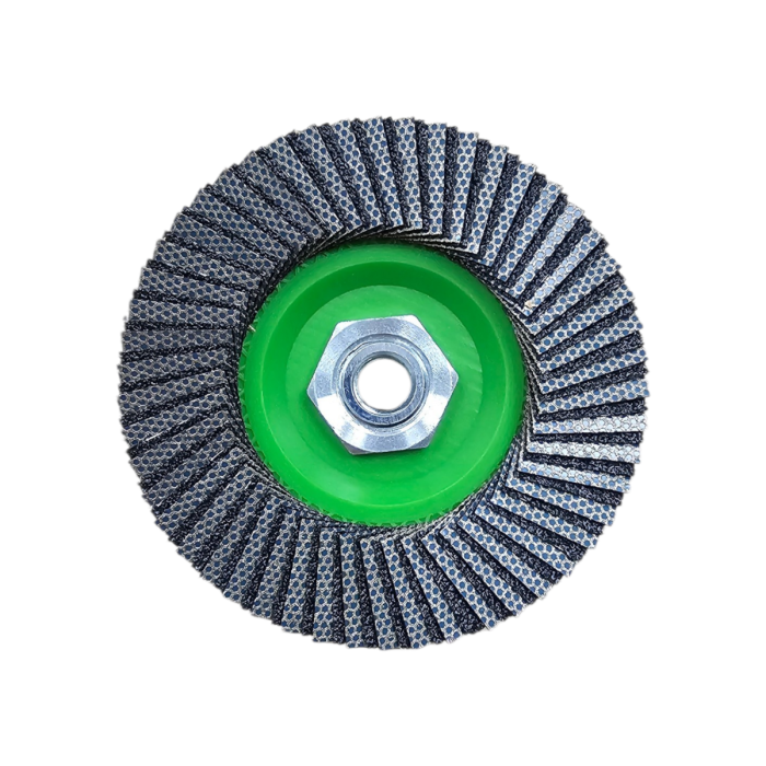 Diamant-Schleifscheibe #60 | Lamellenscheibe (100 Lamellen) – für Fliesen, Keramik, Naturstein, Feinsteinzeug, Beton