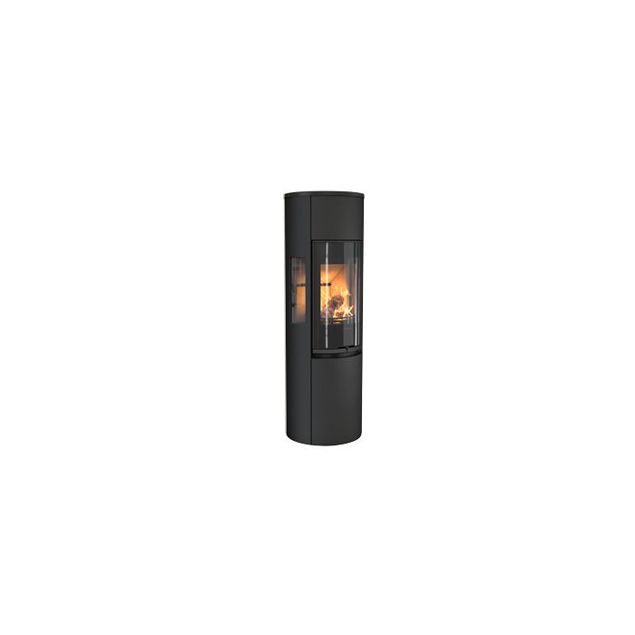 Contura 596G:2 Style schwarz mit Glasfront, Glas-Abdeckung