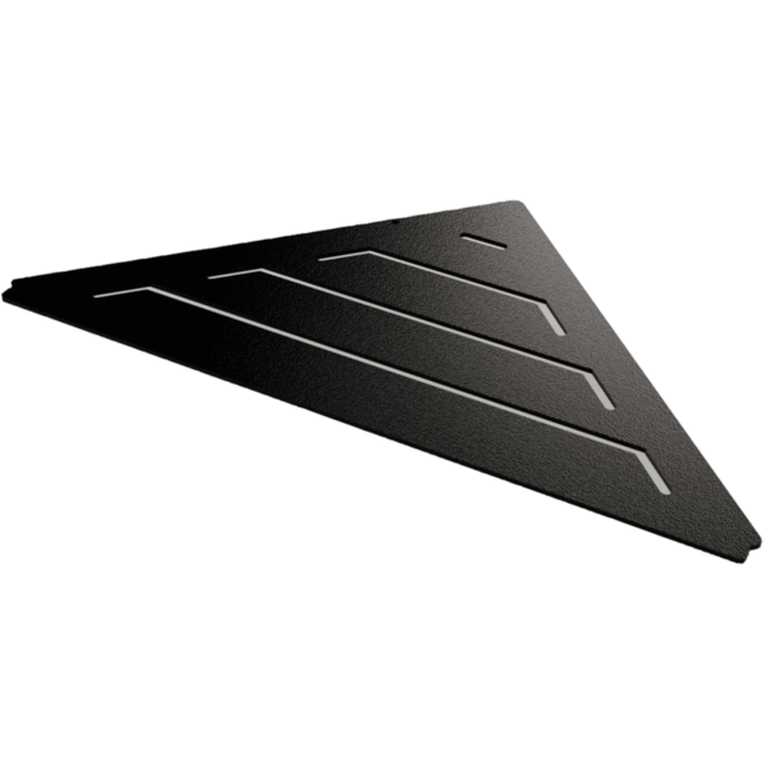 Rotthues® Dreieckige Duschablage zum Einfliesen – Aluminium Schwarz – NEWLine