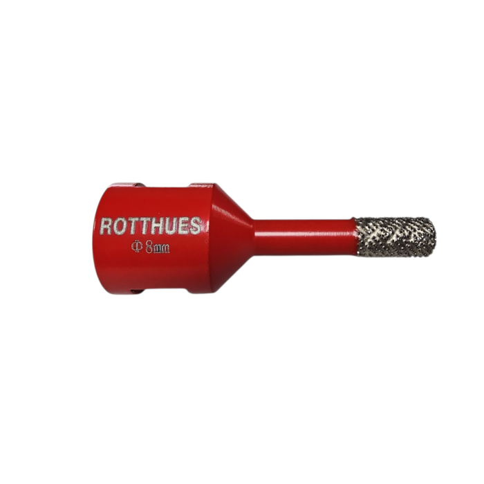 Diamant-Bohrkrone Ø8 x15x62 mm Rot M14 Segmenthöhe 15 mm präzise und saubere Bohrungen trocken & nass